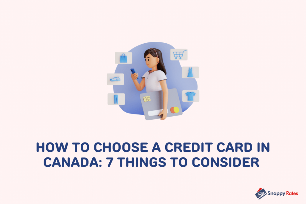 image showing a woman thinking how to choose a credit card