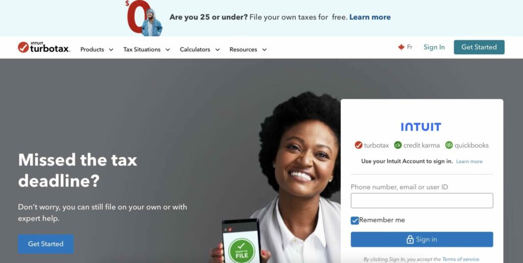 image showing turbotax free tax software