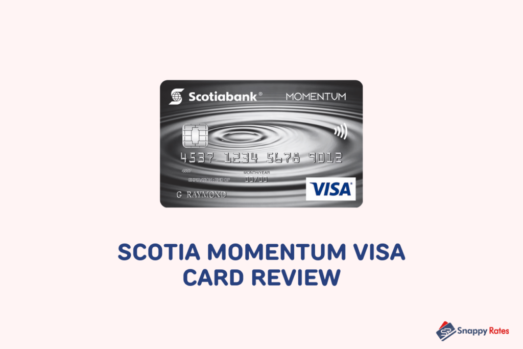 image showing a scotia momentum visa card