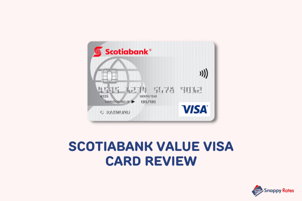 image showing scotiabank value visa card