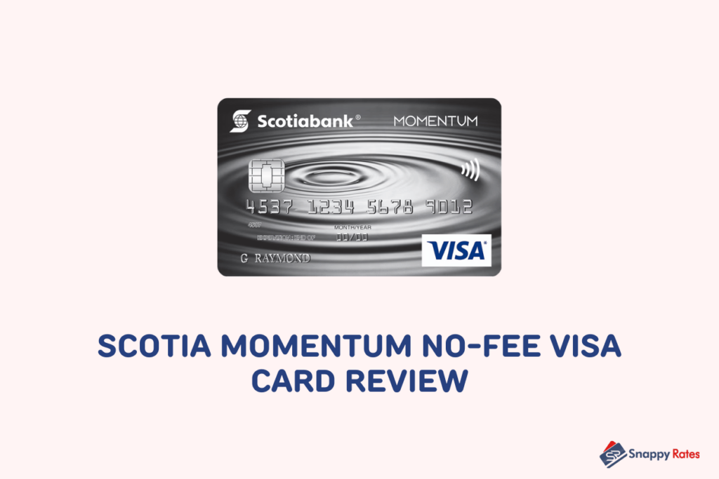 image showing scotia momentum no fee visa card