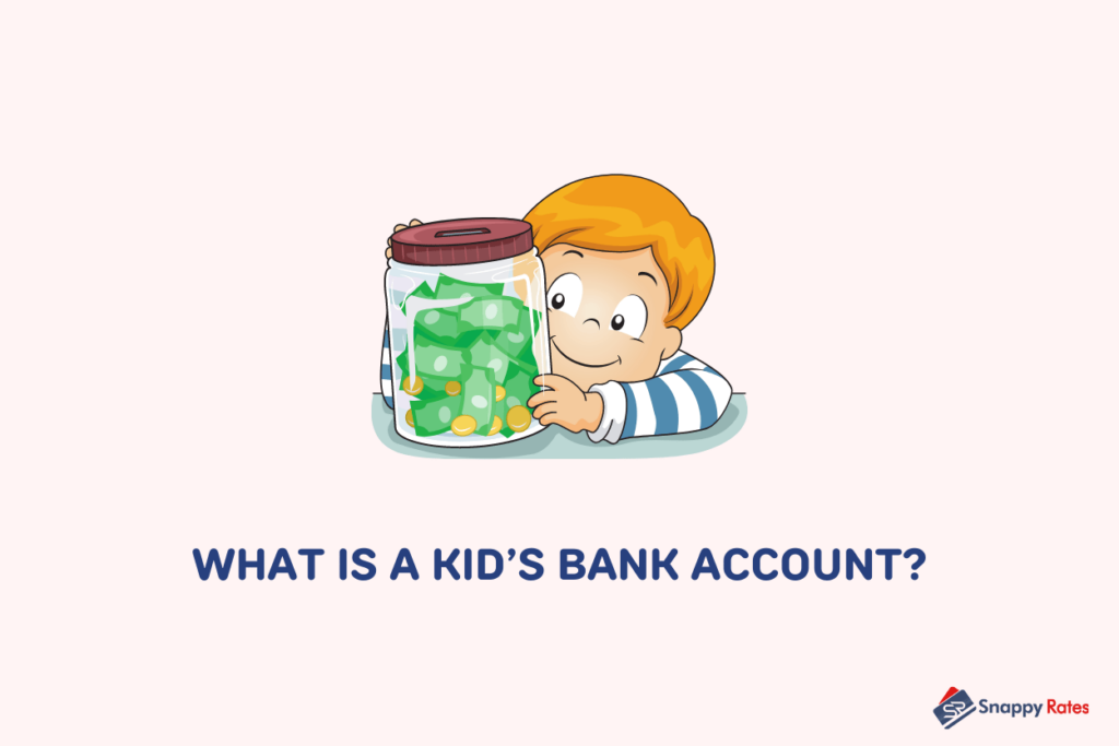 image showing a kid with a jar of money illustrating a kid's bank account