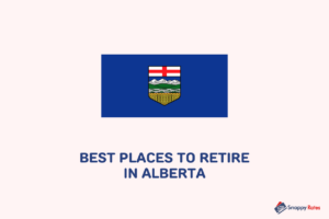 image showing the flag or alberta for the discussion of the best places to retire in alberta